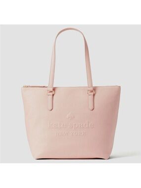 NWT, kate spade Light Blush Pink Leather Zip-Top Tote
